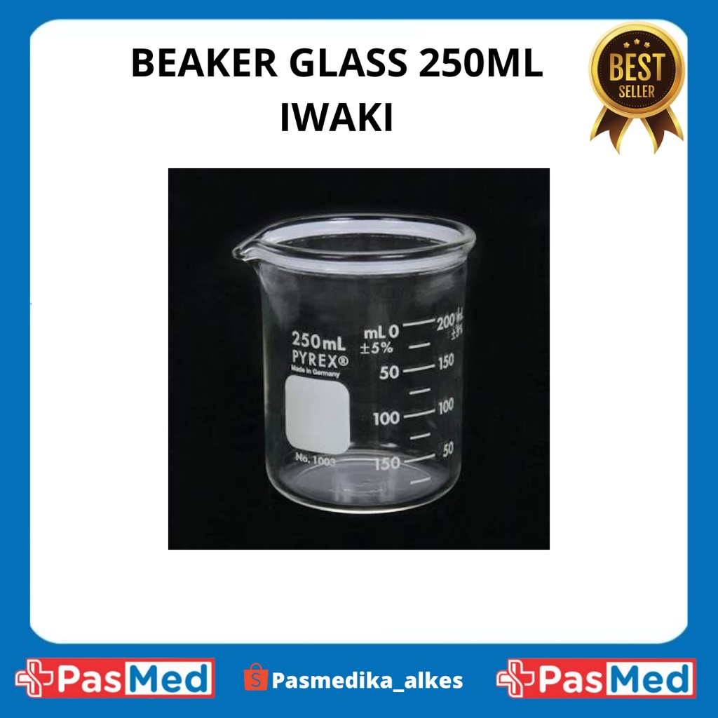 BEAKER GLASS 250ML IWAKI l PASMED