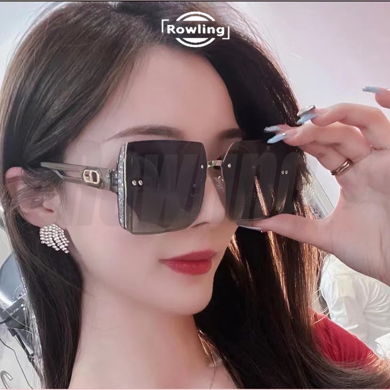 Rowling(ka-327)Kacamata Hitam Sunglasses Terbaru Bingkai Kotak Oversized  Import Kacamata Fashion