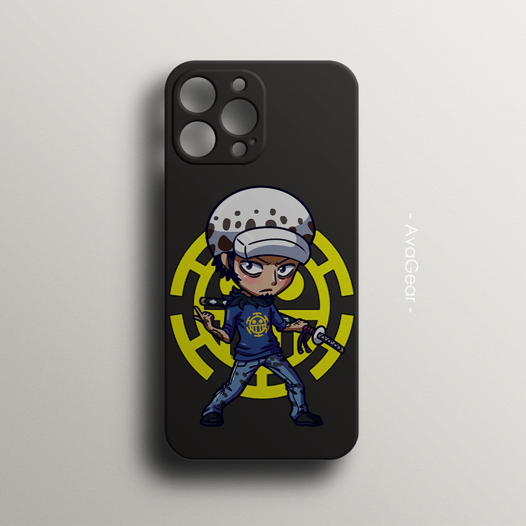 RDM Case One Piece Ace Trafalgar Law Square Edge TPU Softcase Compatible With REDMI Note 11 10s A1 9 PRO 9A 8