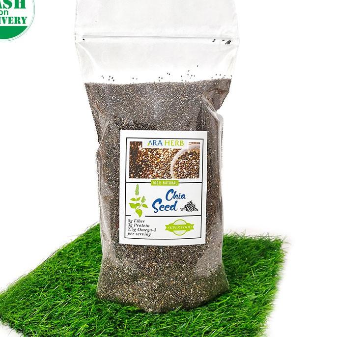 

✩ Organic Black Chia Seed Mexico 1 kg Original Product ARA HERB ➤
