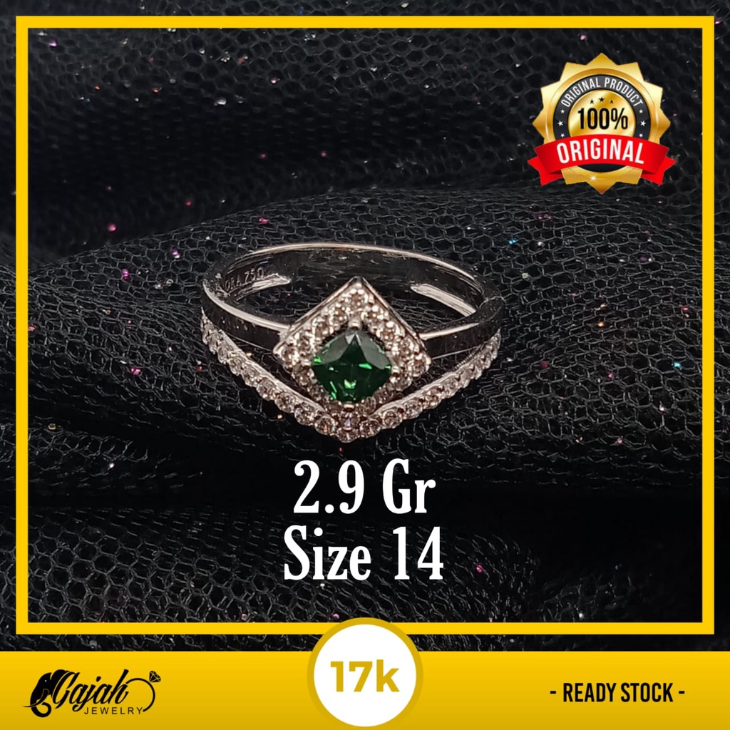 Cincin emas 17k -  2.9 gr kadar 750 - 4306