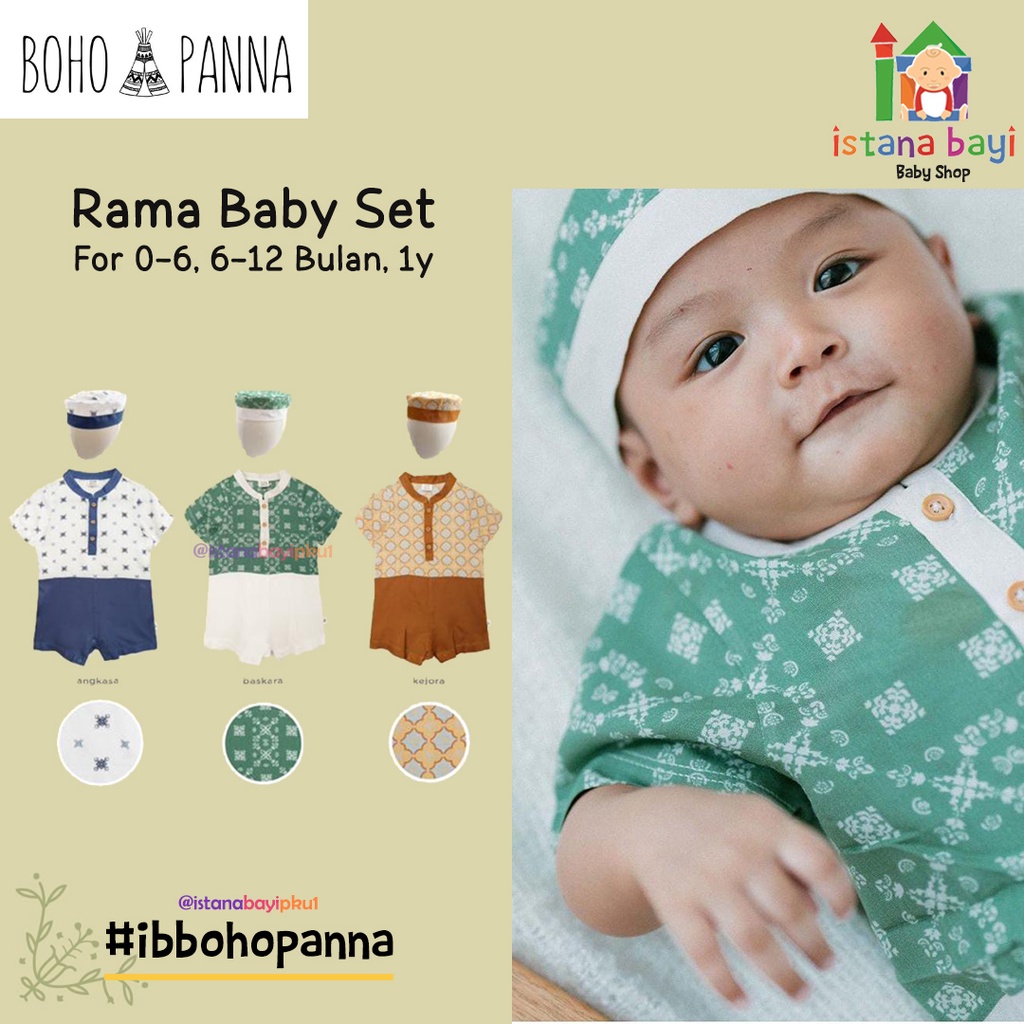 BOHOPANNA RAMA BABY SET RAYA COLLECTION / ROMPER BAYI SET / IED COLLECTION