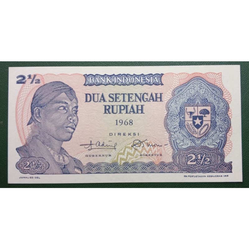 UANGKUNO 2.5 RUPIAH SUDIRMAN THN 1968