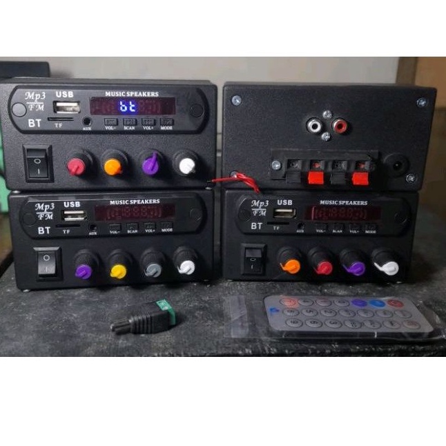 AMPLI MINI 12V + MODUL MP3 BLUETOOTH USB