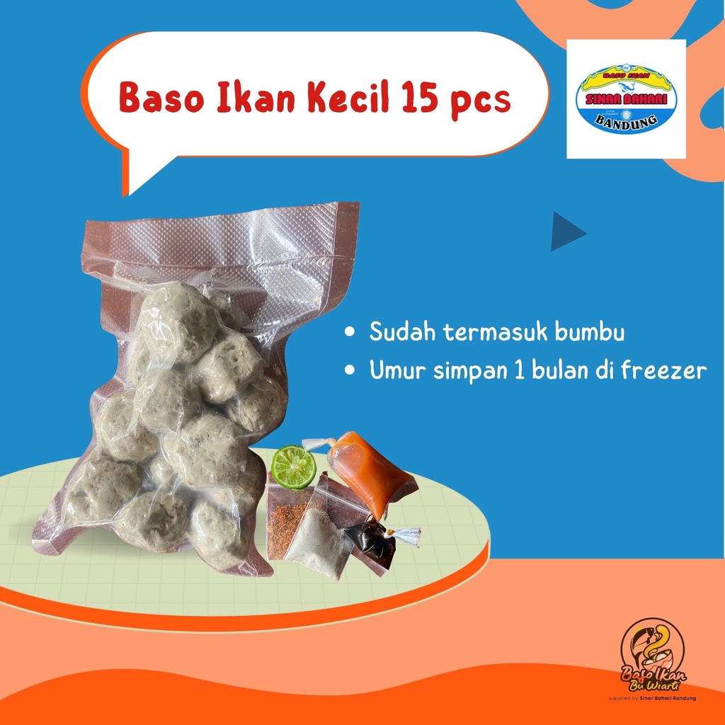 

Baso Ikan Sinar Bahari Kecil 15 pcs + Bumbu Siap Saji