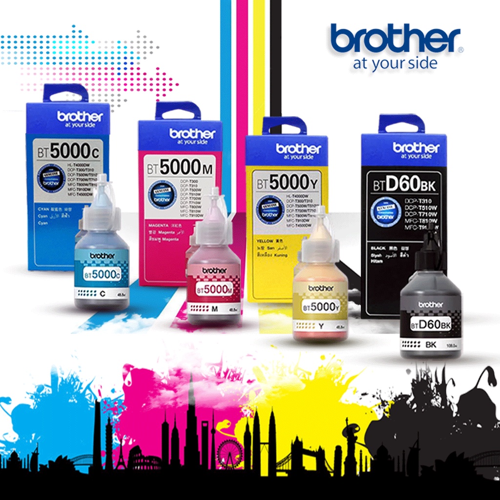 Tinta printer BROTHER BT5000 D60BK DCP T710W DCP T300 DCP-T310 T800W T810DW T910DW