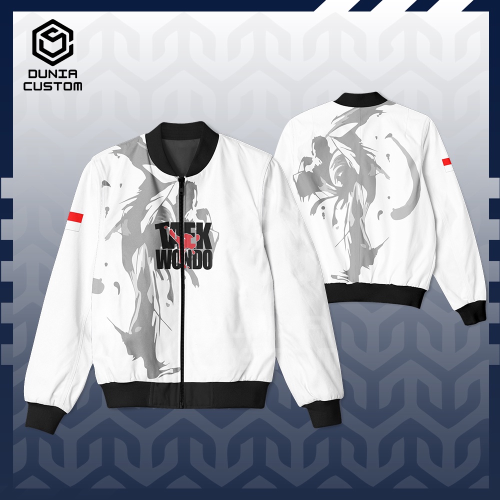 Jaket Pria Bomber Taekwondo Fullprint || Jaket Taekwondo Custom
