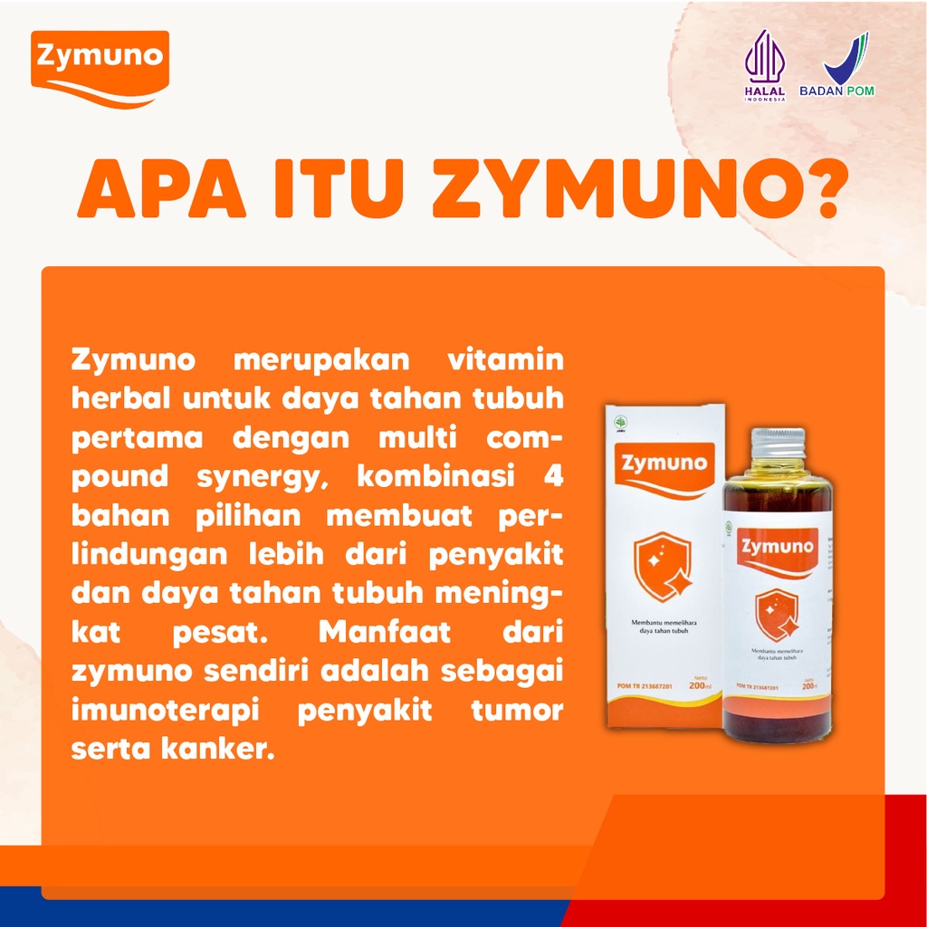 Zymuno Original Paket 2 Botol Atasi Kanker Tumor Miom Kista Benjolan Jaga Imun Imunitas Tubuh