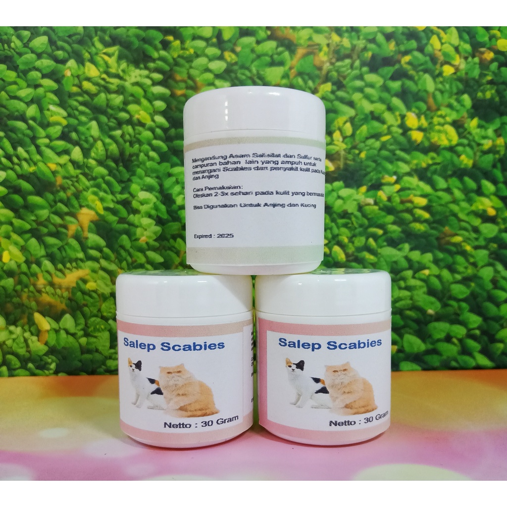 Salep Scabies Khusus Kucing Anjing Jamur Koreng Gudig 30 gram