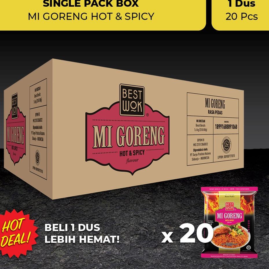 

۝ Best Wok Mi Goreng Hot & Spicy Dus 20 pcs (Export Multipack) ✻