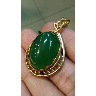 Cincin Batu Akik LIONTIN AKIK HIJAU GARUT BIG SIZE FS246