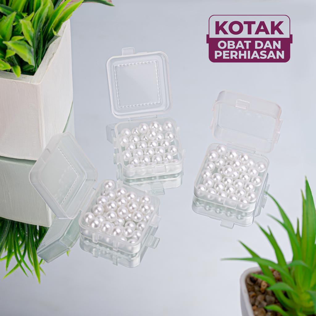 Kotak Mini Plastik Tempat Obat perhiasan Anting Memory Card Earplug Box Wadah Kecil Serbaguna