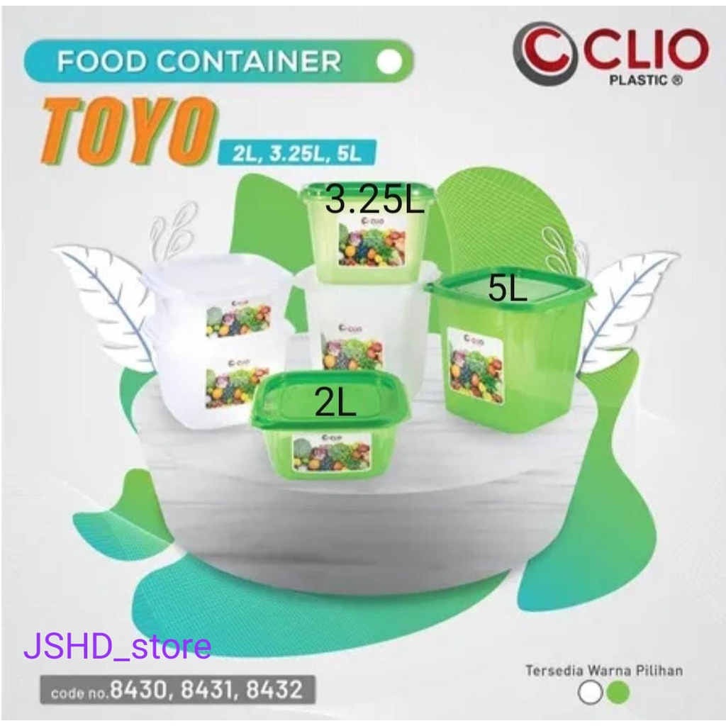 Toples Clio 5 Liter (1Pcs) - Toples Makanan - Toples Plastik -Toples Kerupuk