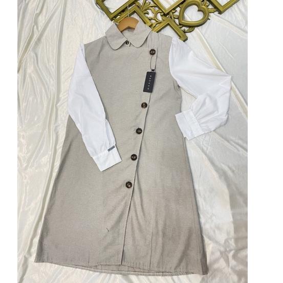 GND.18Fe23ι ‑ MIDI DRESS LINEN BY PAYUUO