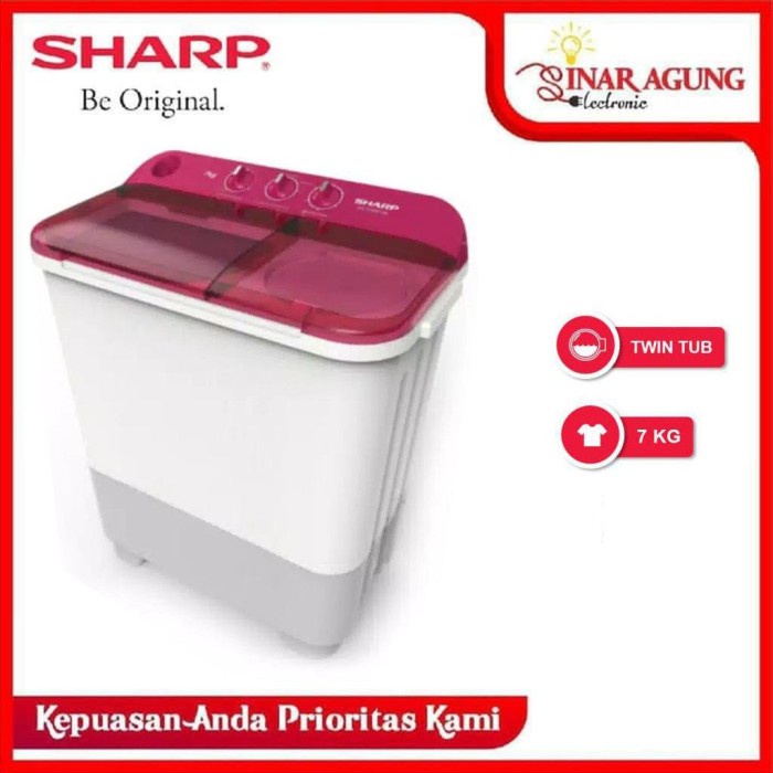 SHARP MESIN CUCI 2 TABUNG 7KG