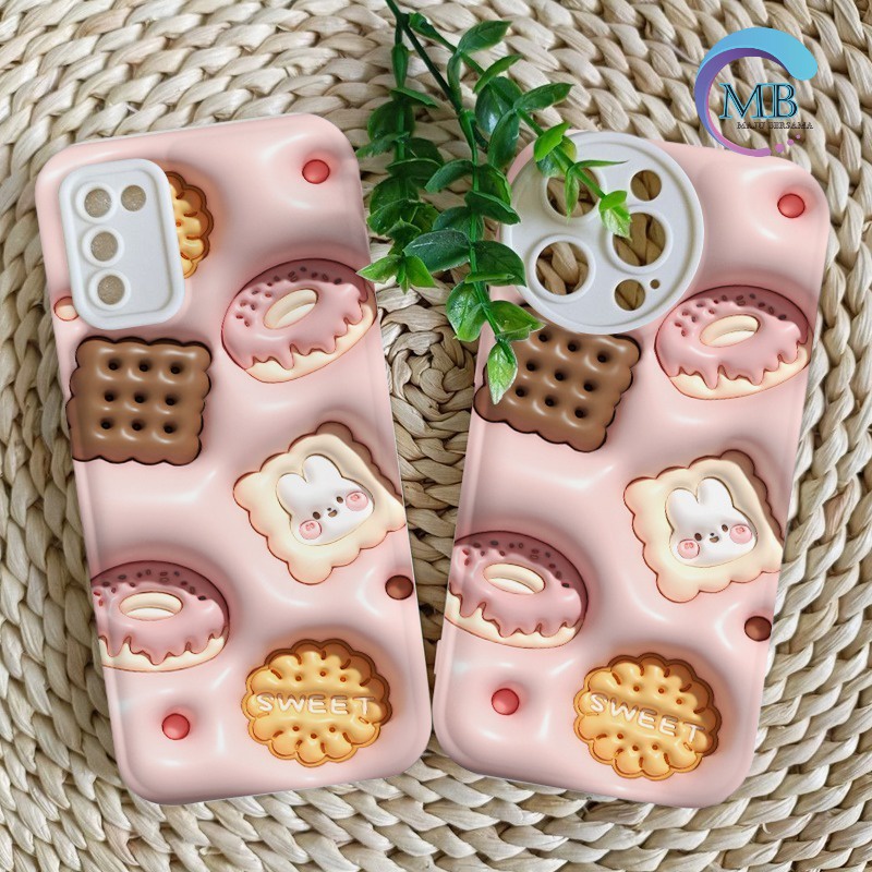 SS146 SOFTCASE MOTIF COOKIES AKSEN 3D FOR SAMSUNG A20 A30 A20S A21S A22 A31 A24 A32 A33  A50 A30S A50S A51 A53 MB4453