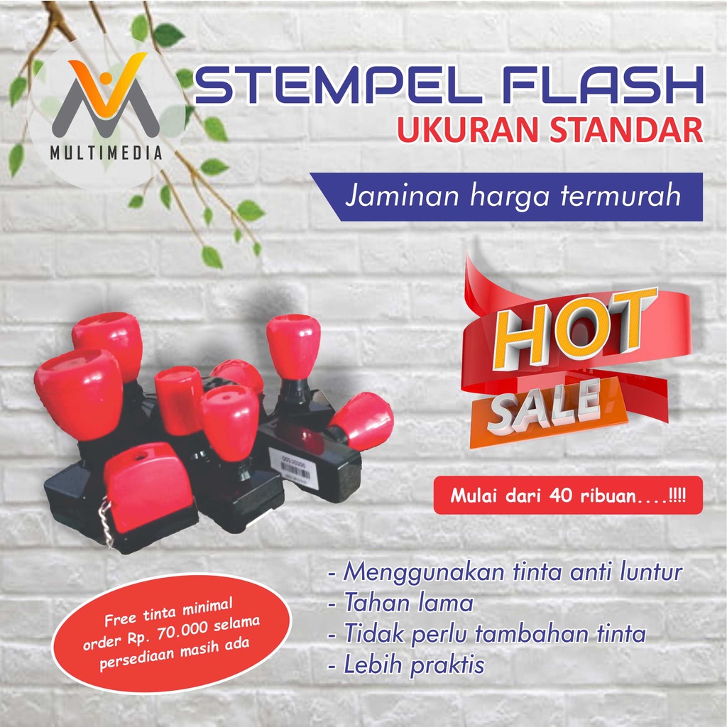 

Stempel Flash l Stempel Otomatis l Stempel Warna Ukuran Standar