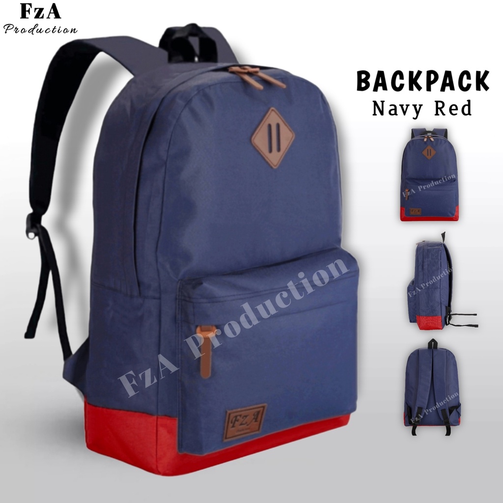 FzA Official - Tas Ransel Punggung Distro Casual Pria Wanita / Tas Ransel Laptop Backpack Original - NRFQT