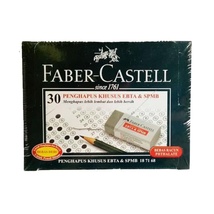 Eraser / Penghapus Faber-Castell EBTA &amp; SPMB Abu-Abu 18 71 68