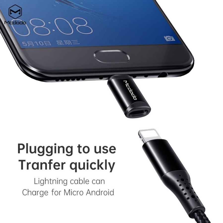 MCDODO OT-7710 ADAPTOR OTG LIGHTNING TO MICRO USB FAST CHARGING 3A