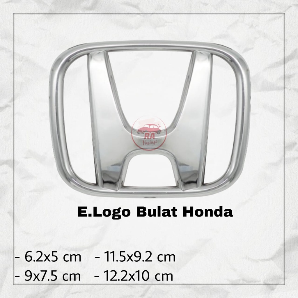 EMBLEM LOGO BULAT HONDA