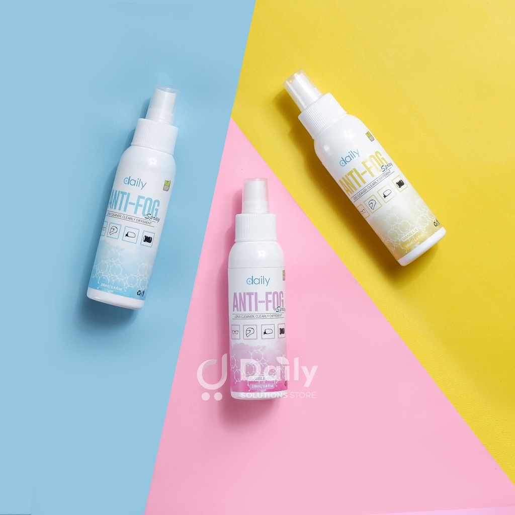 Cairan Pembersih Kacamata Spray Anti Fog Daily Lens Cleaner Aroma Coffee Bubble Gum Vanilla Anti Embun