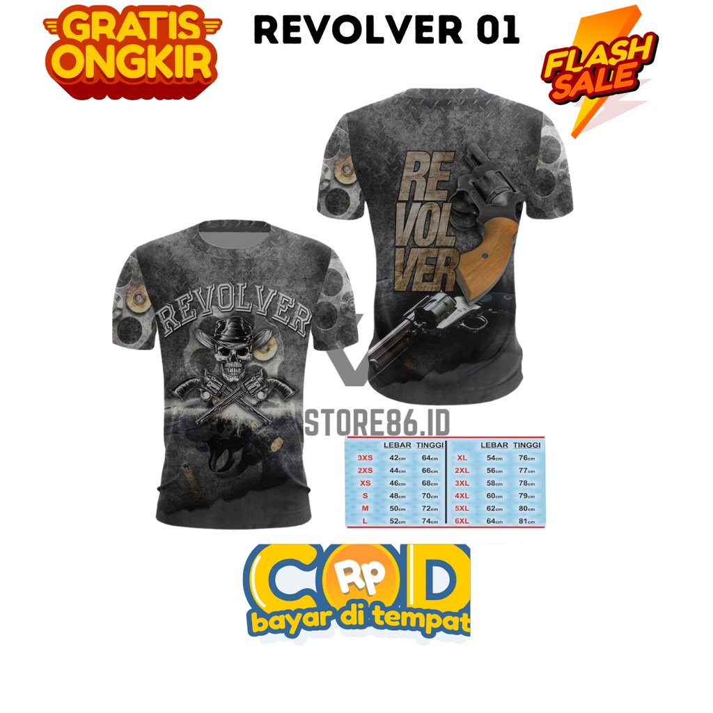 JERSEY REVOLVER FULLPRINT SUBLIME / KAOS REVOLVER DRIFIT / JERSEY REVOLVER / FULL PRINTING
