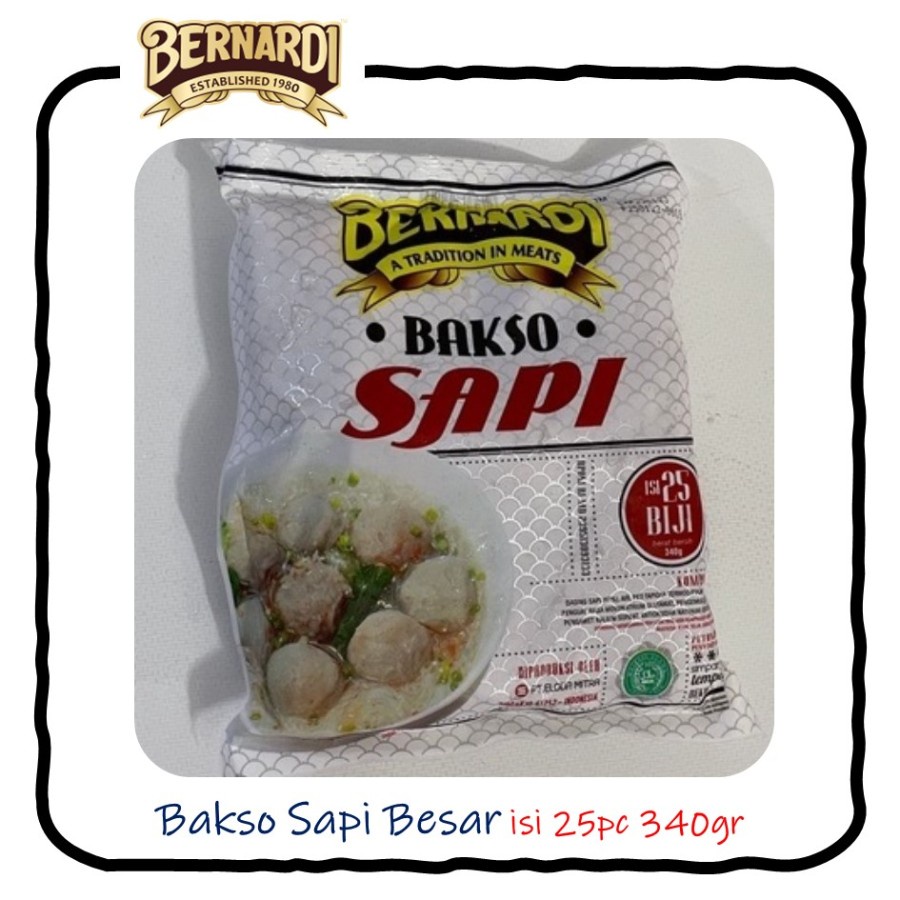 BAKSO SAPI BERNARDI ISI 25S UKURAN BESAR