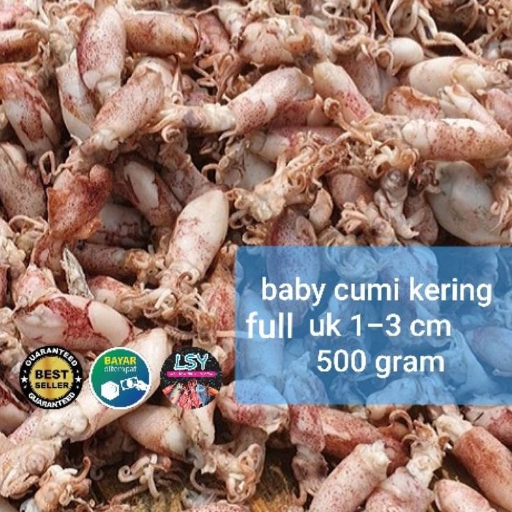 

♦ ikan asin baby cumi / cumi rebus kering full 500gr ☇