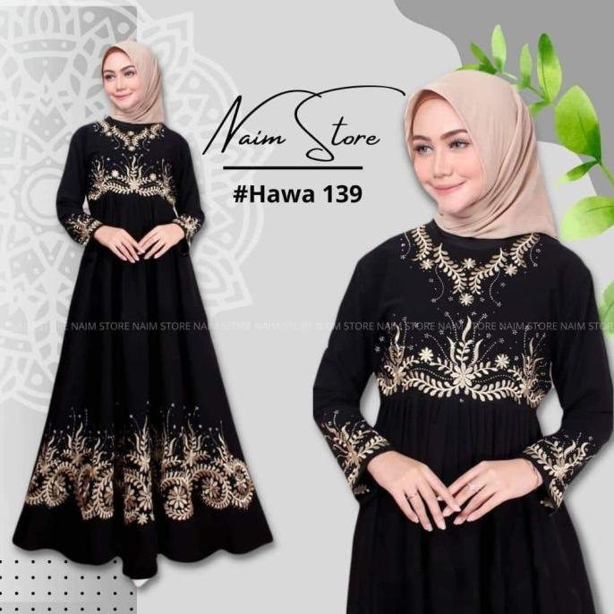 Abaya Hawa139 Abaya Bordir Gamis Turkey Terbaru