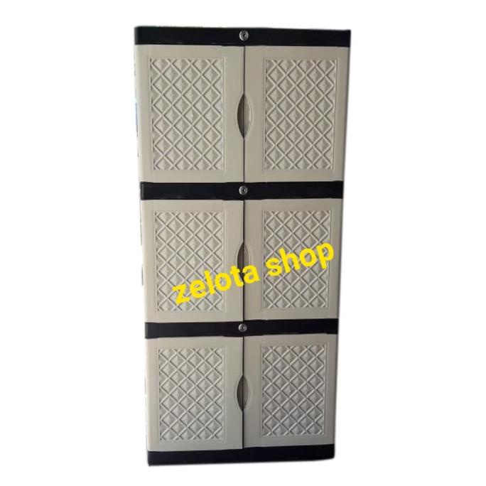 lemari plastik aquose mini susun 3