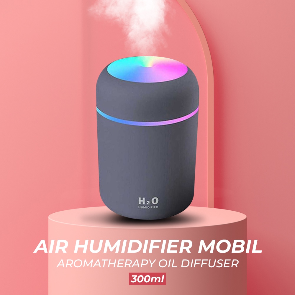 Kesoto Air Humidifier Mobil Aromatherapy Oil Diffuser 300ml - DQ-107 - Gray