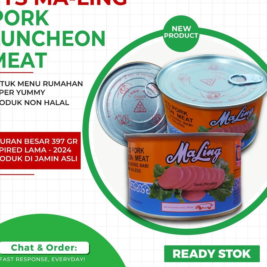 

۩ MALING TTS 397 GRAM / MA LING CANNED PORK - NON HALAL ❅