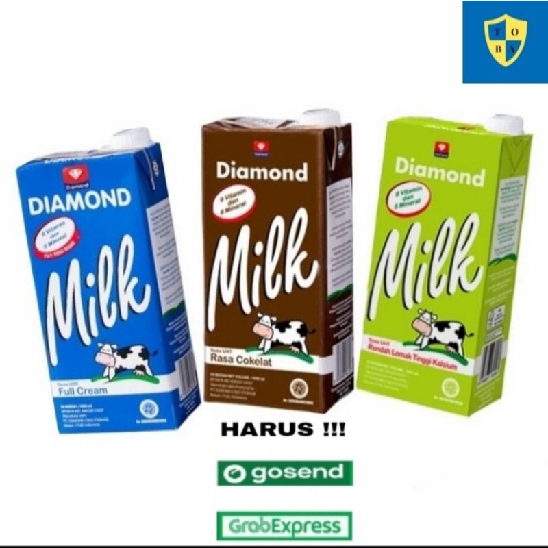 susu uht diamond full cream 1 liter susu sapi