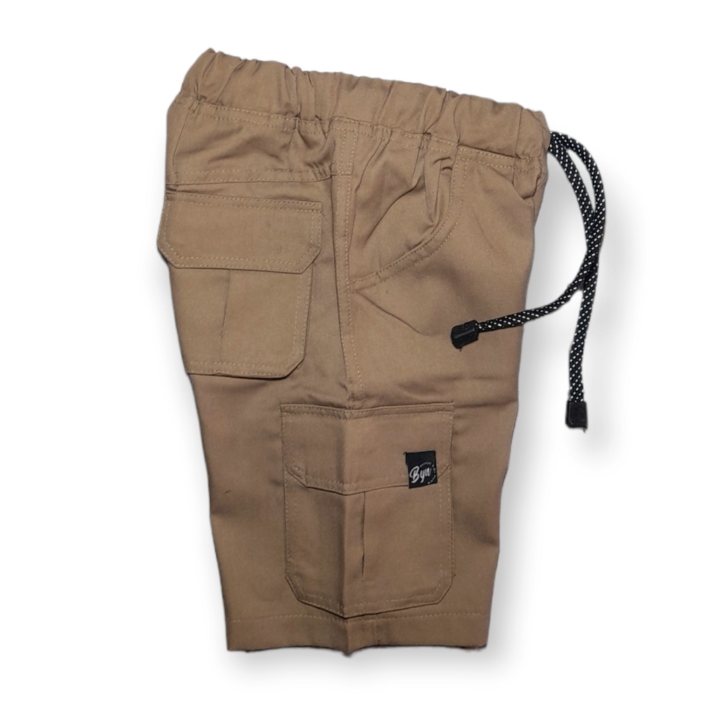 Bayyan Celana Cargo Pendek Anak Laki Laki Umur 1 - 8 Tahun Bahan Cotton