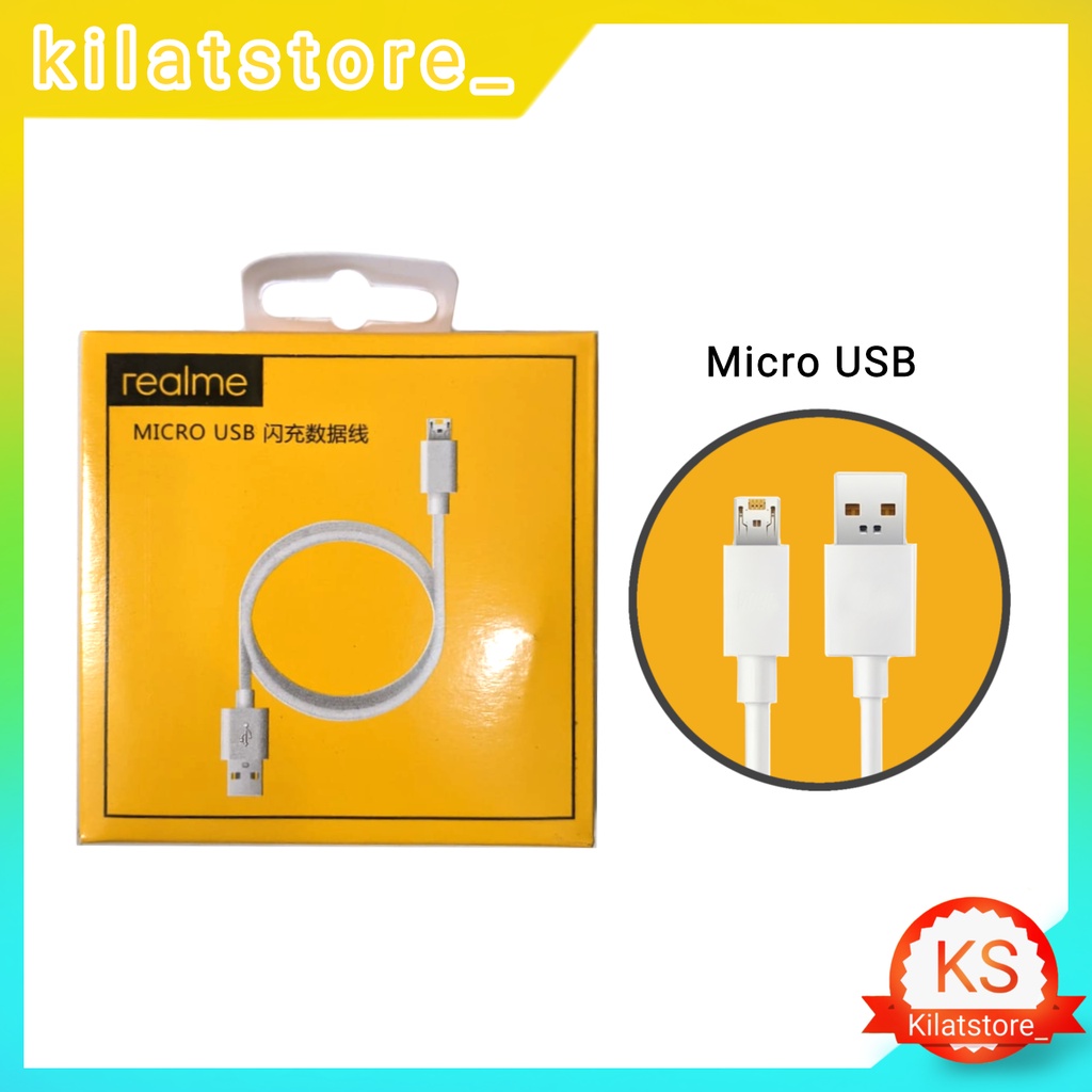 Kabel Data Realme C2 C3 Micro USB Fast Charging