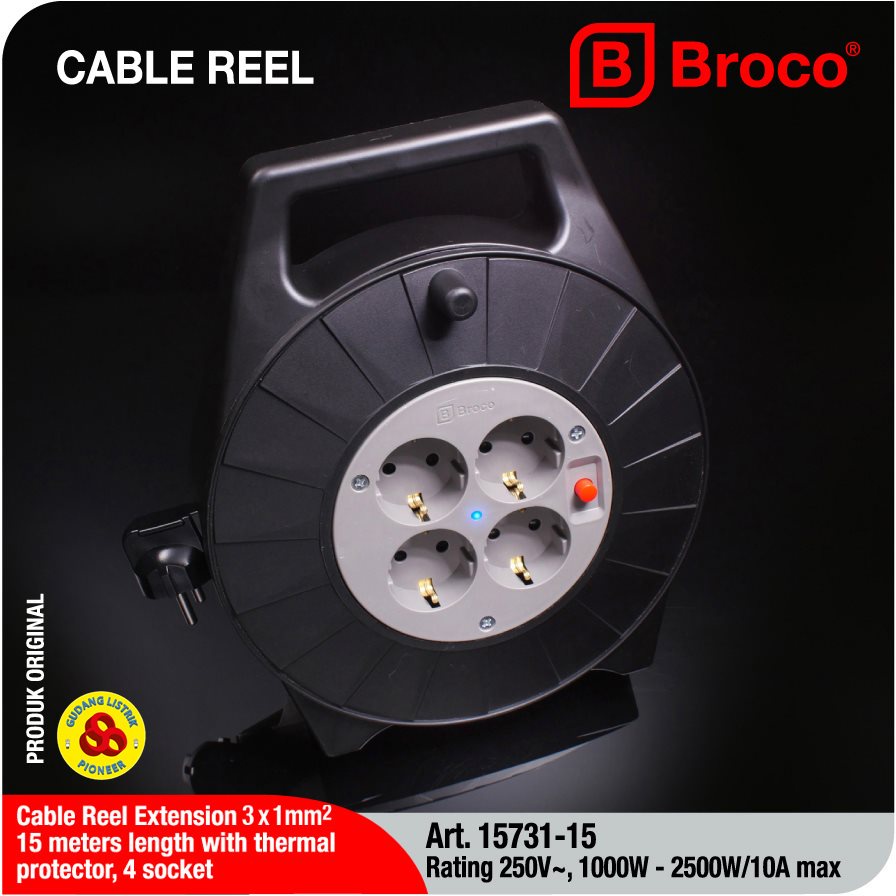 Broco Kabel Roll 15M 1573115 with Temp Cut Off + Indikator Lamp