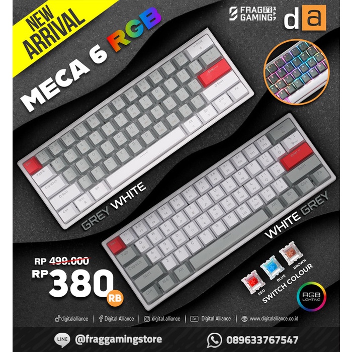 Best Seller Digital Alliance Meca 6 Rgb / Da Meca 6 Rgb 60% - Gaming Keyboard