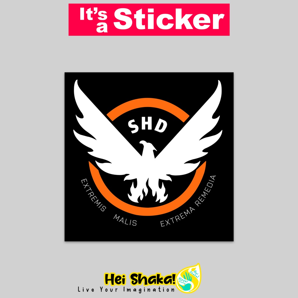 

Stiker The Division Extreme Malis Extrema Remedia SHD Sticker Gamer Tempelan Gaming Bahan Vinyl Anti Air