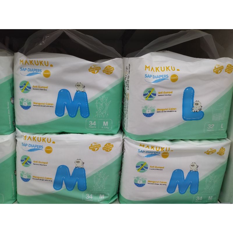 MAKUKU COMFORT DIAPERS M34 / L32