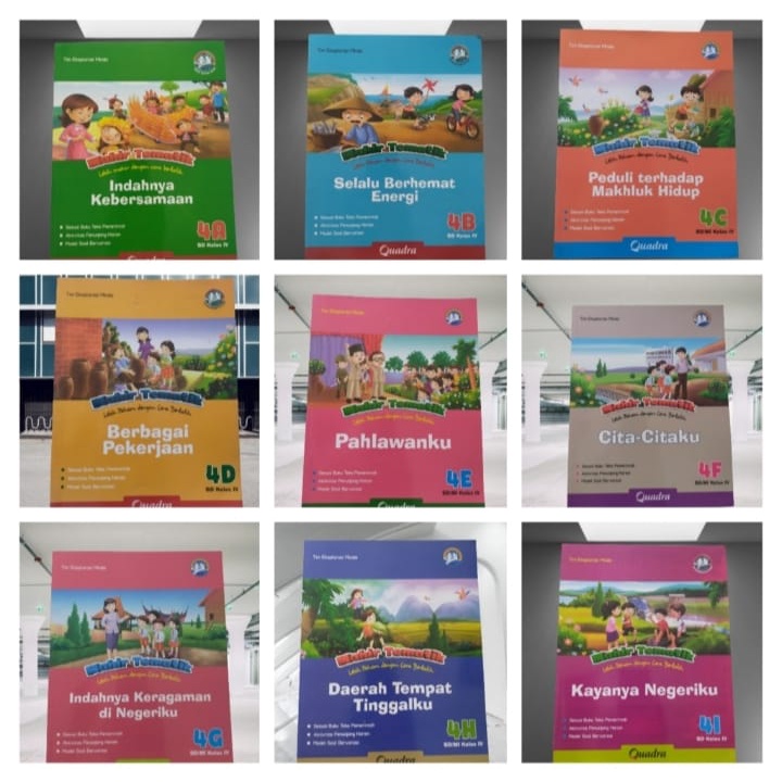 Harga satuan buku mahir tematik k13 kelas 4 penerbit Quadra