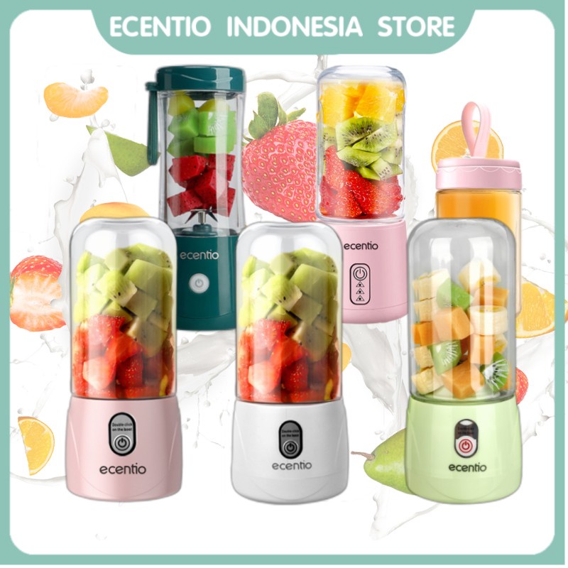 ecentio blender mini portable juicer portable/ jus Portable Blender Juicer botol vitamer 8/6 mata Pisau