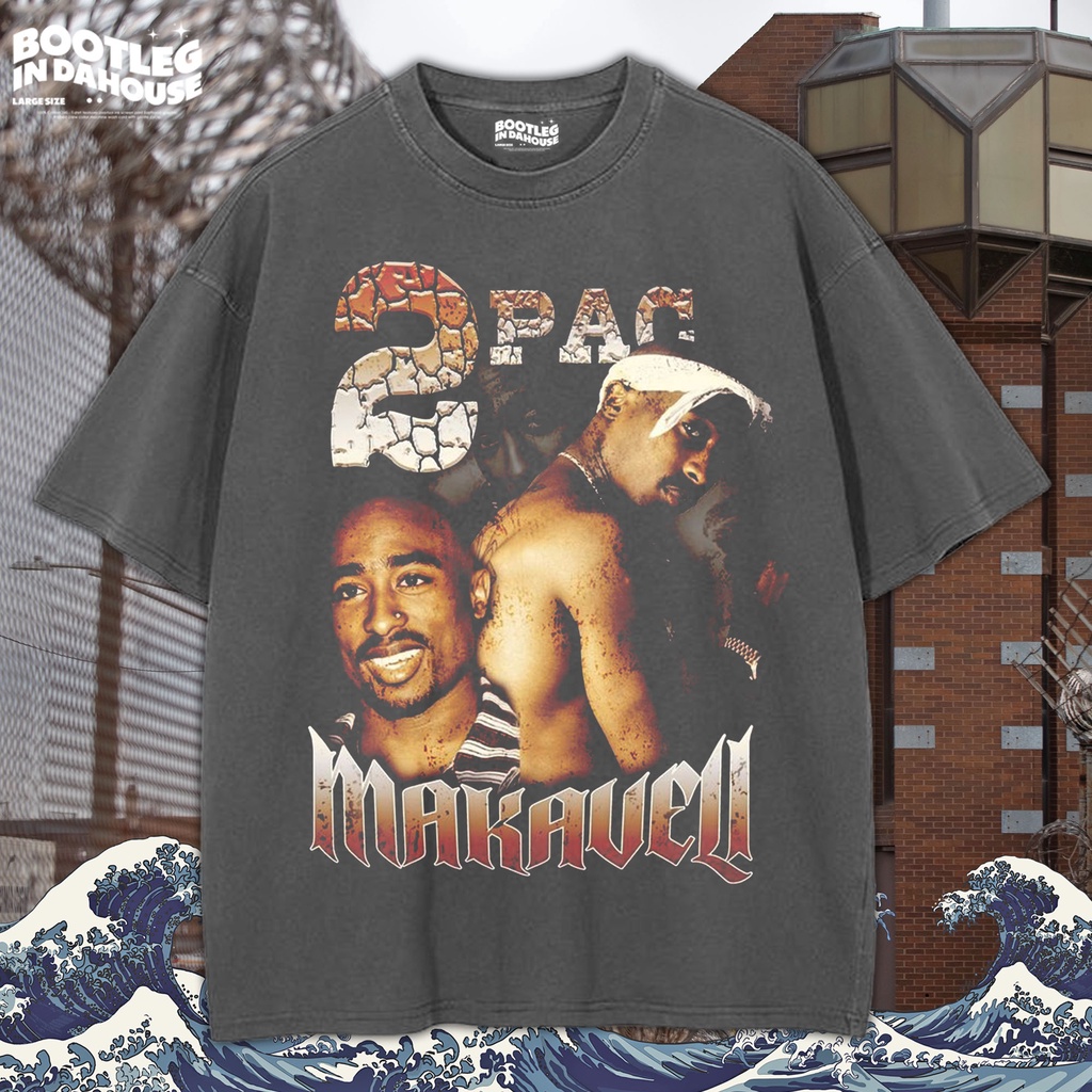 2 PAC SHAKUR Oversize T-shirt / Kaos Oversize 2 PAC SHAKUR