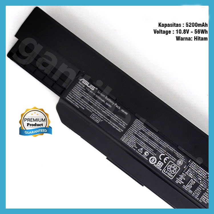 Baterai Laptop Asus K84L K84LY P43 P43E P43S P43SJ A32-K53