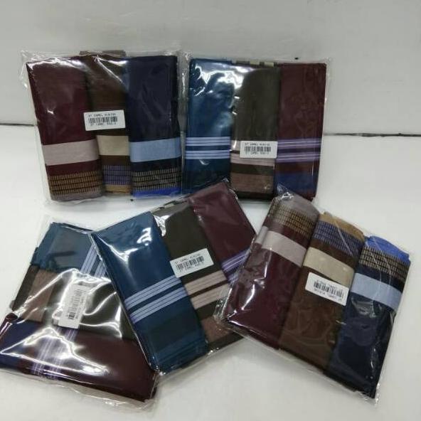 Hot Product Saputangan katun / saputangan pria camel kuning isi 3 harga cuci gudang