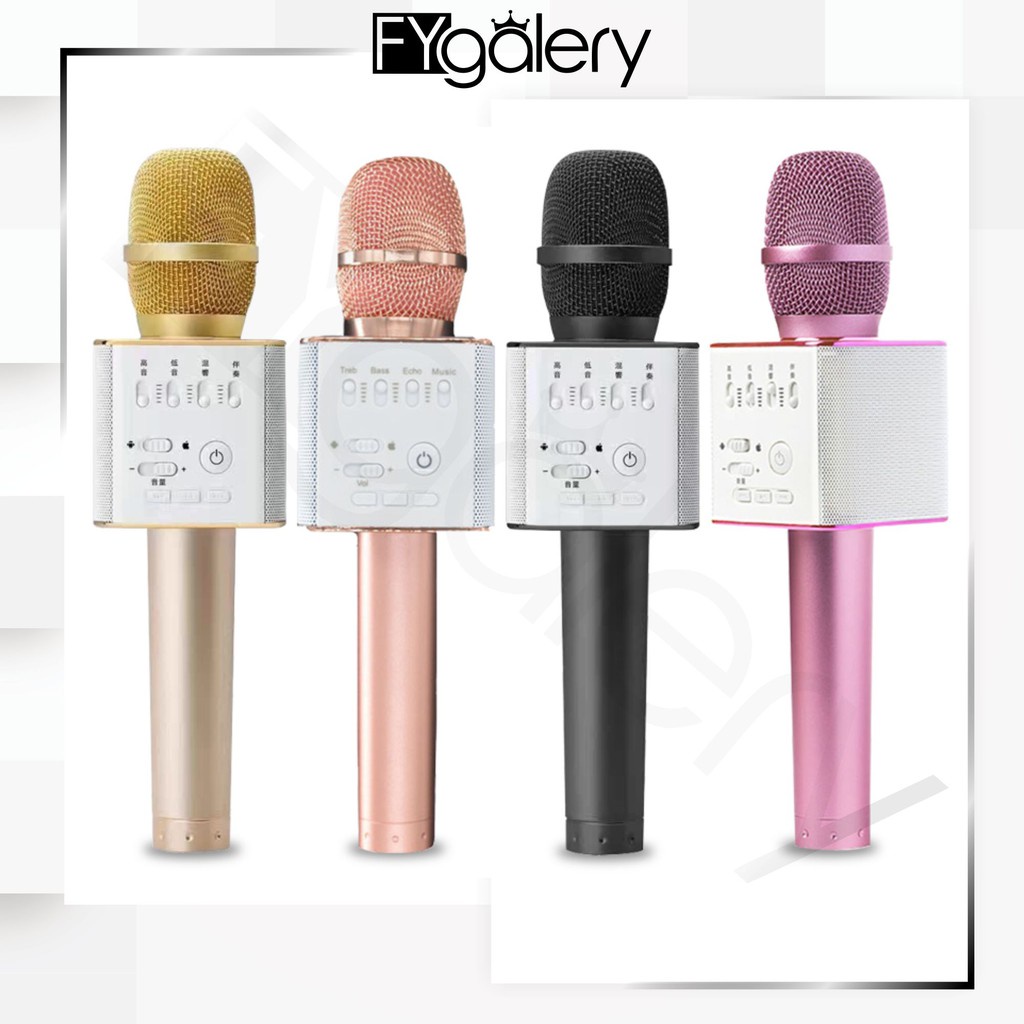 Jual Mic Q9 Wireless Bluetooth Karaoke Speaker MIC TERBARU Q9 MIC SMULE