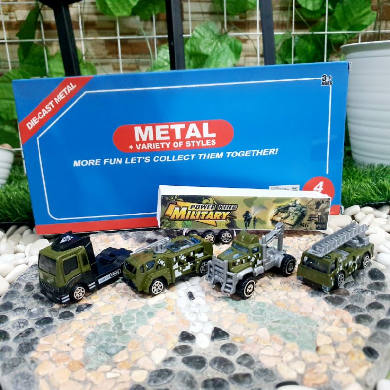 diecast truk army militer perang - miniatur mobil tempur tentara