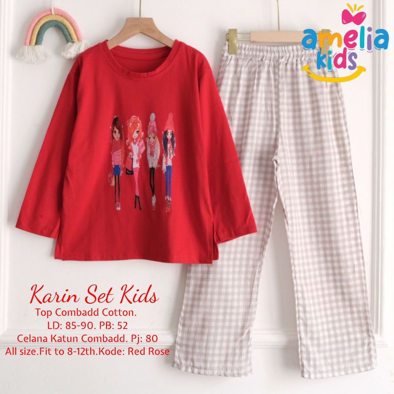 Karin setelan kids ORI Amelia kids