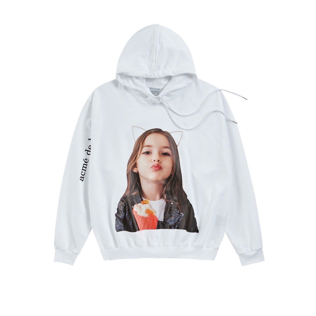 ADLV BABY FACE HOODIE WHITE KISS