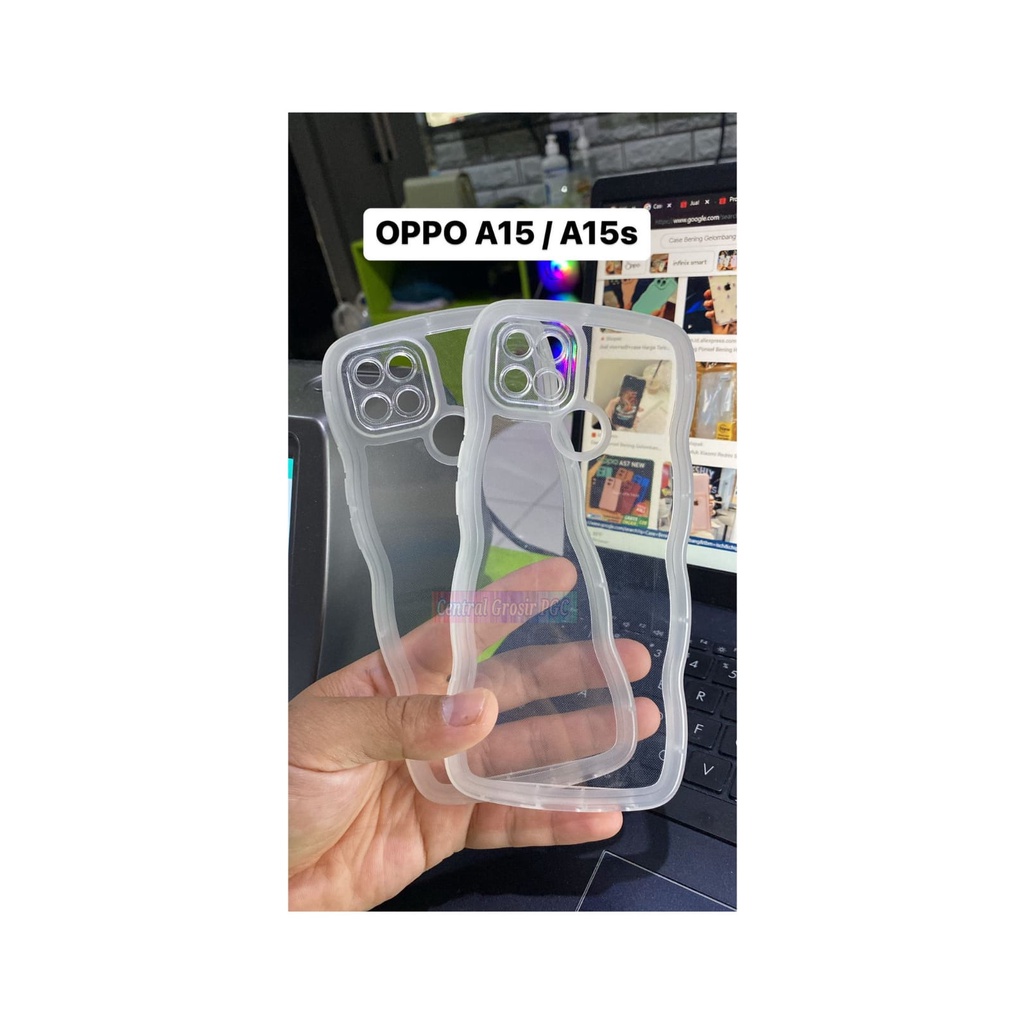SOFTCASE BENING GELOMBANG ( OPPO A15 / A15S ) CASING CULRY TERBARU 2023 - CENTRAL GROSIR PGC